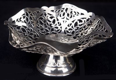 Alzatina in Argento 925/1000, Londra 1964, Argentieri A.t. & S.n.
