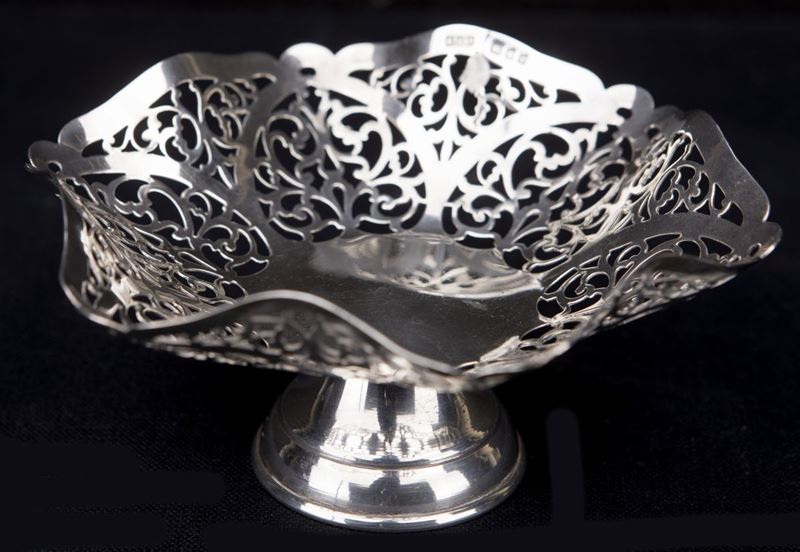 Alzatina in Argento 925/1000, Londra 1964, Argentieri A.t. & S.n.