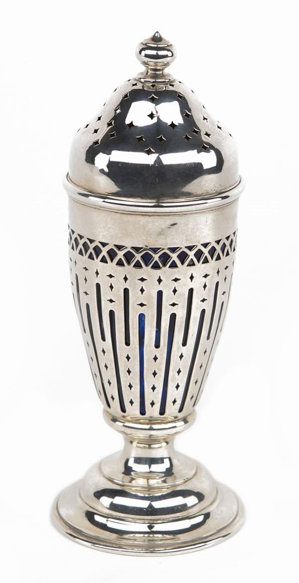 Spargizucchero in argento sterling, Stati Uniti d&#39;America, fine XIX/inizio XX secolo