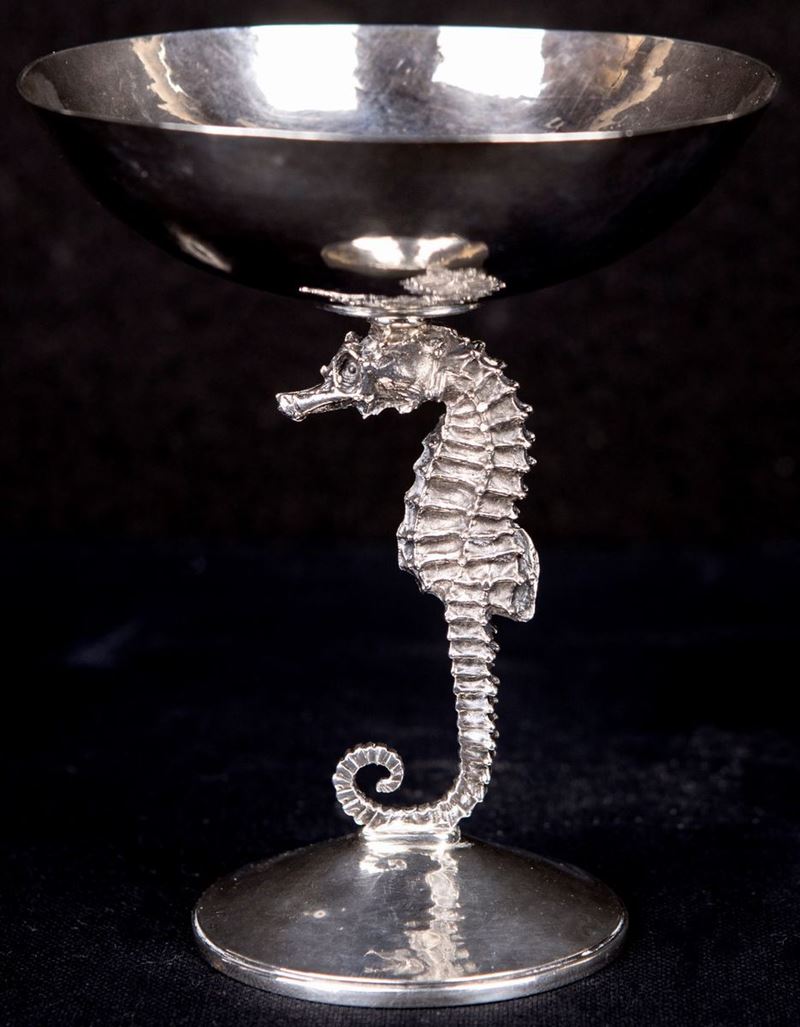 Alzatina in Argento Sterling, Londra 1933, Argentiere A.n.s.