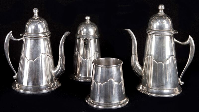 Servizio da Tè e Caffè in Argento 800/1000