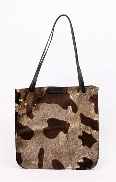 Fendissime, Shopper in Cavallino Marrone e Oro