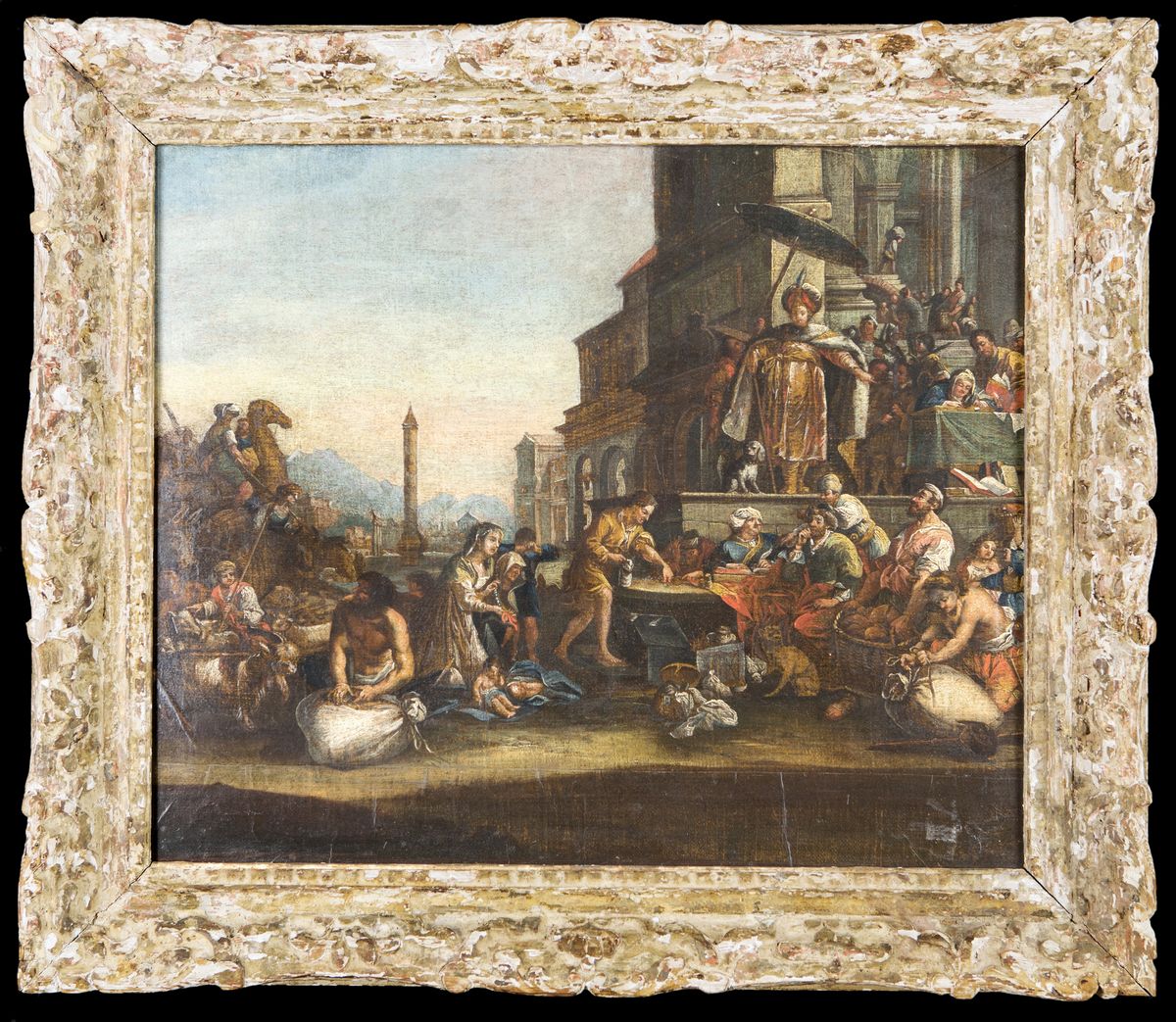 Bartholomeus Breenbergh - Giuseppe Distribuisce il Grano in Egitto