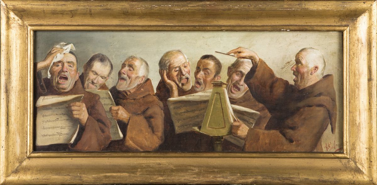Pittore degli Inizi del XX Secolo - Le Prove del Coro