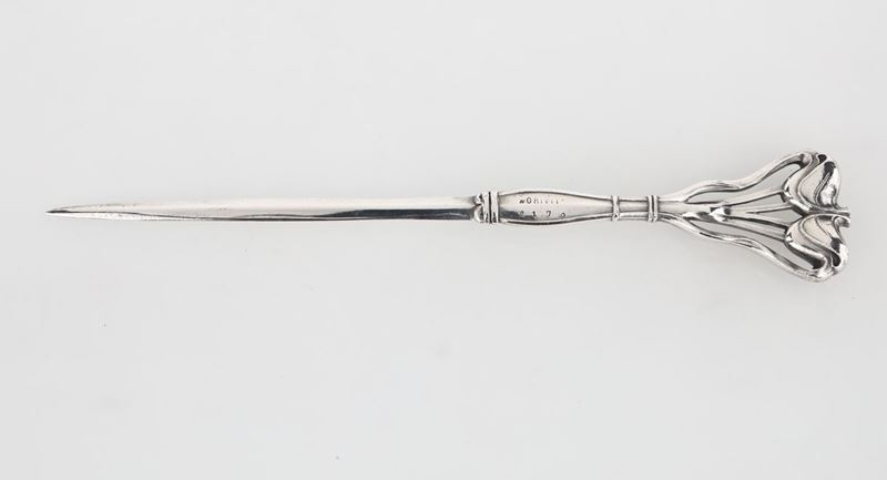 Apribusta in Metallo Argentato, Art Nouveau