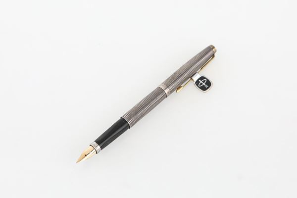 Parker 75, penna stilografica in argento cisel&#233; 925
