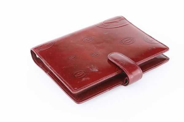Cartier, porta appunti in pelle