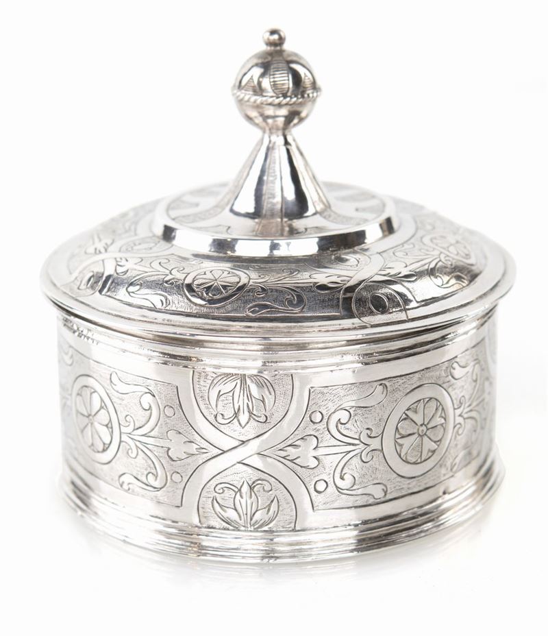 Scatola in Argento con Coperchio