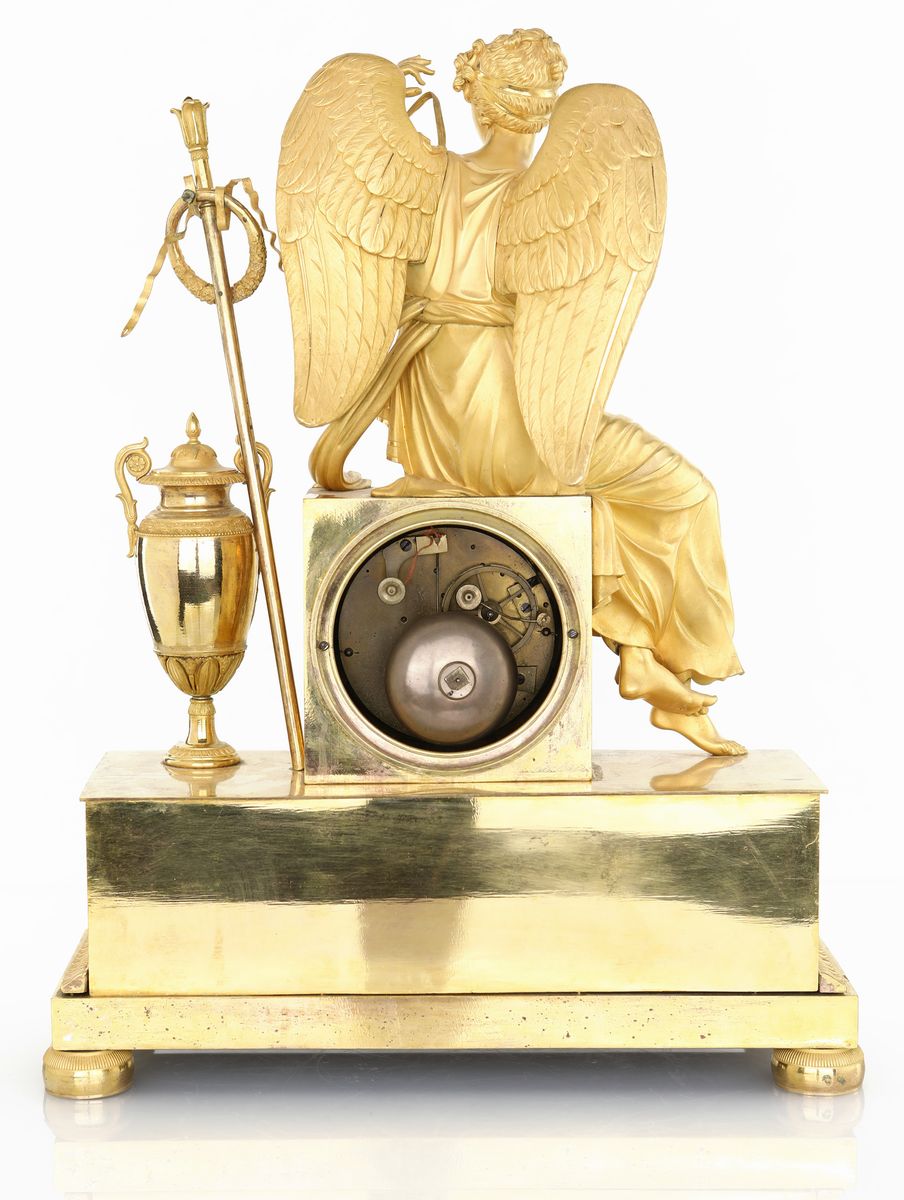 Pendola in Bronzo Dorato D'epoca Impero