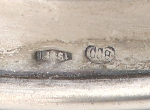 Coppia di Candelabri in Argento 800 a Cinque Luci