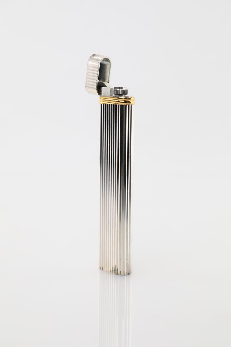 Must De Cartier, Accendino in Metallo Argentato e Dorato