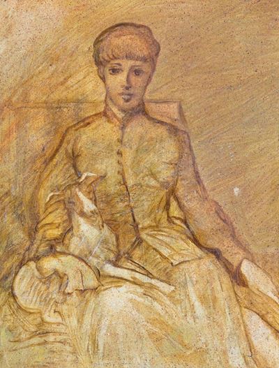 Ritratto di Donna con Levriero