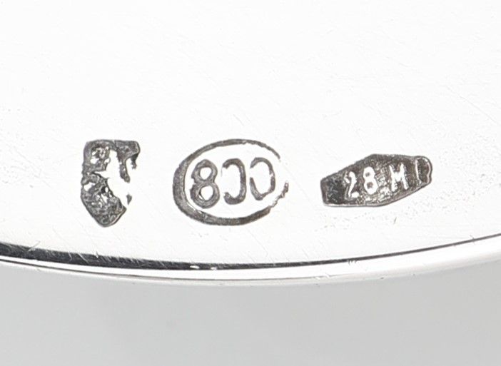 Salsiera in Argento 800 e Cucchiaio