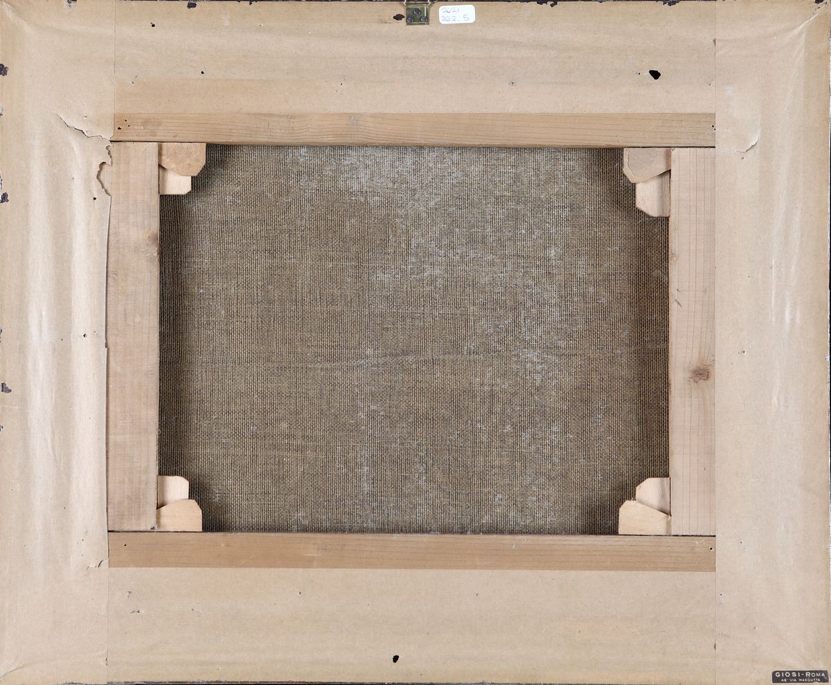 Anonimo del XVIII Secolo - Capriccio Architettonico con Figure e Galeone