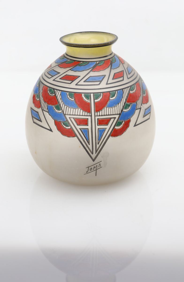 Vaso in Vetro Opalino, Francia, Anni Venti/trenta