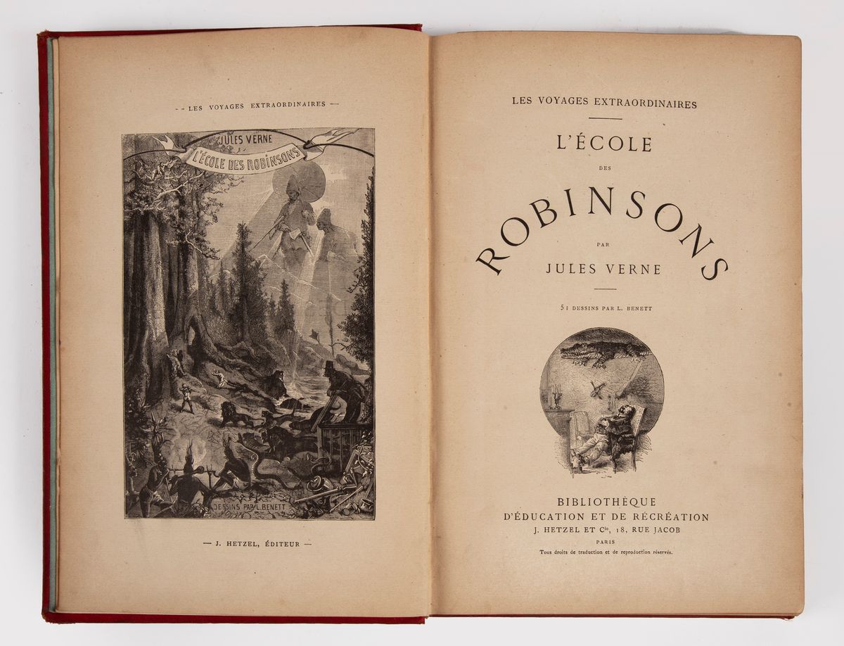 Jules Verne, L'ècole Des Robinsons