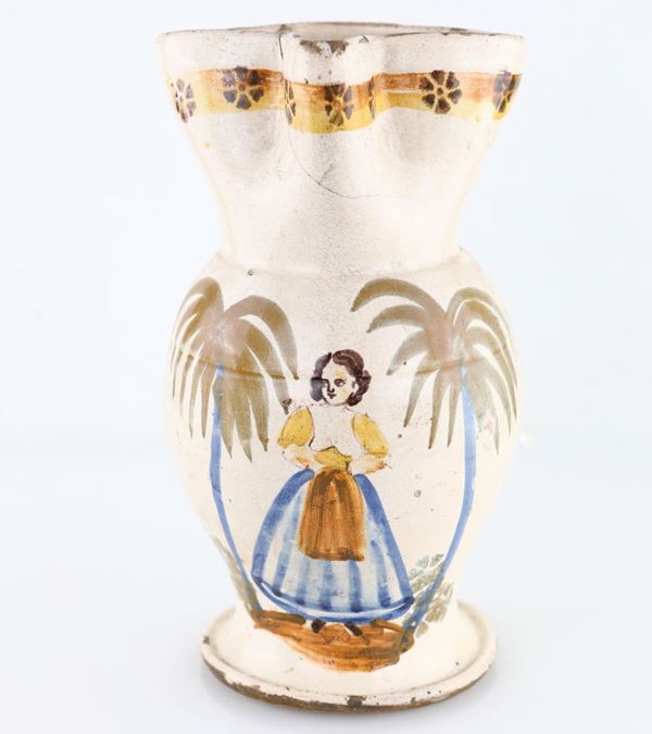 Antica cannata in maiolica, Sicilia 