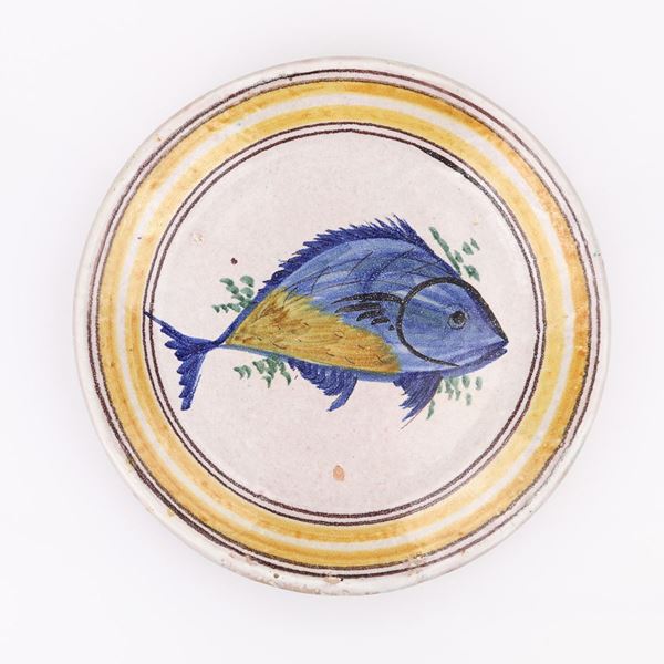 Antico fangotto in ceramica di Caltagirone