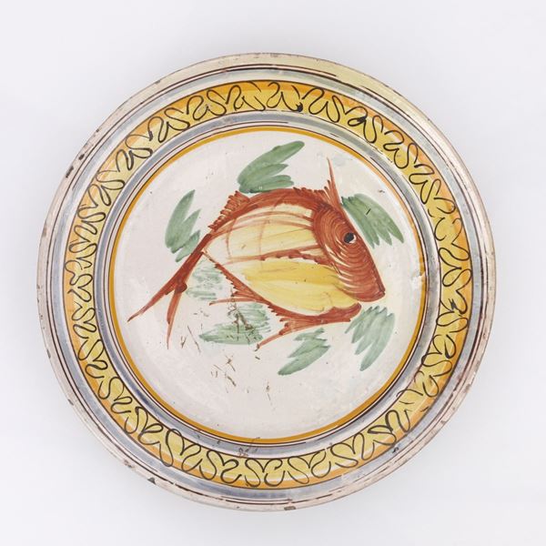 Antico fangotto in ceramica di Caltagirone
