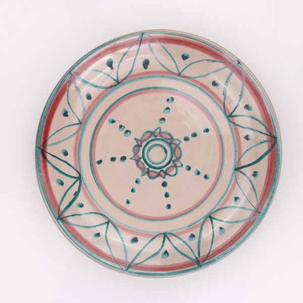Piatto da parata in ceramica di Caltagirone