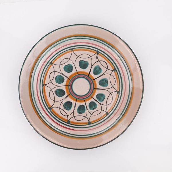 Piatto da parata in ceramica di Caltagirone
