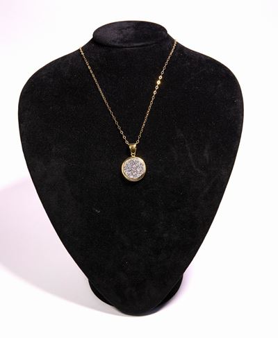Pendente Tondo in Argento Dorato