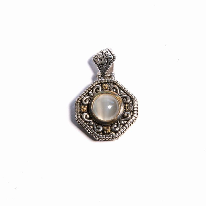 Pendente in Argento con Pietra di Luna