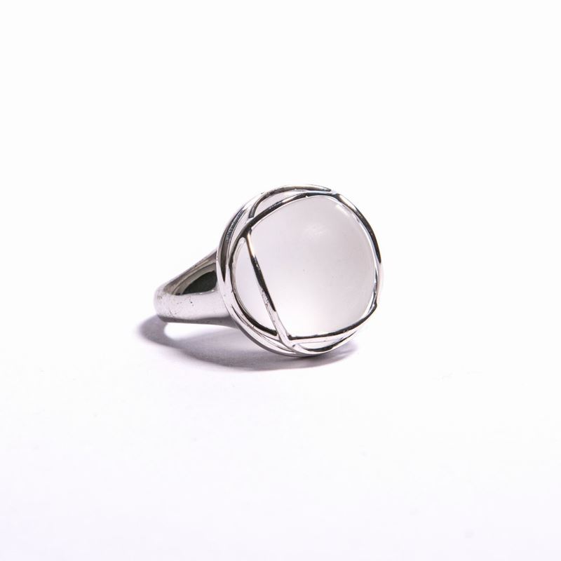 Anello in Argento e Quarzo .