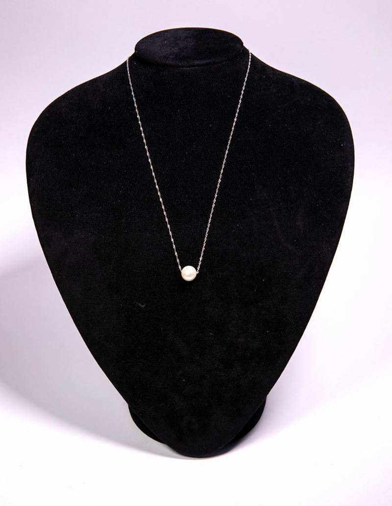 Perlaviva, Collana in Argento e Perla