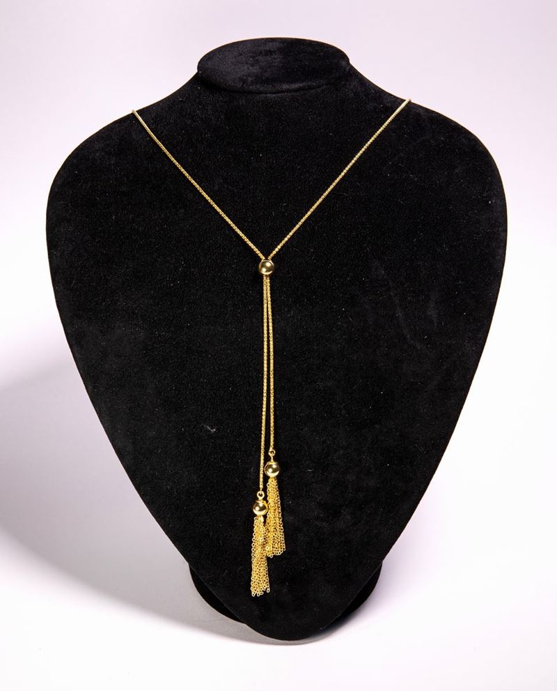 Collana con Nappine e Argento Dorato
