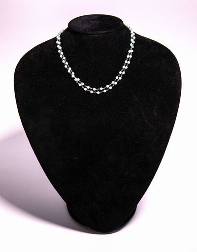 Collana in Argento e Calcedonio