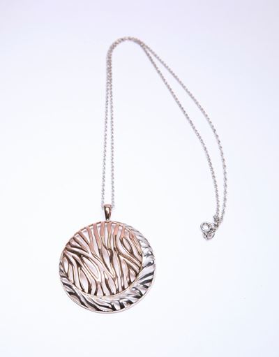 Collana e Pendente Tondo in Argento
