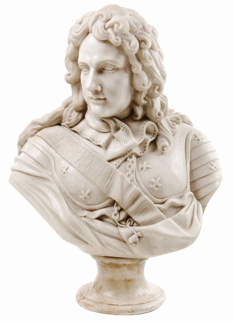 Busto in Marmo Bianco, Francia, XIX Secolo
