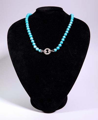 Collana in Turchese Ricostruito.