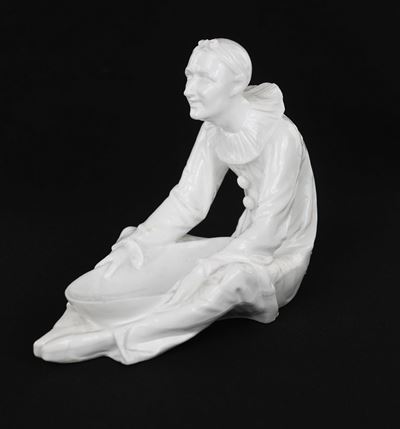 Grande Saliera da Tavola in Porcellana Bianca, Meissen