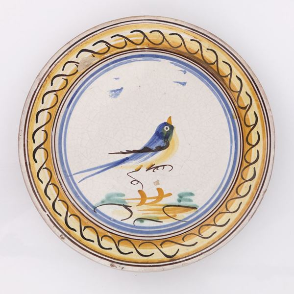 Antico fangotto in ceramica di Caltagirone