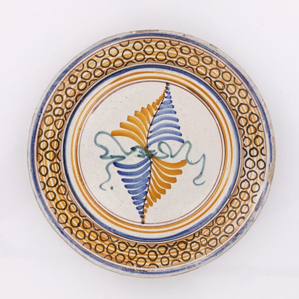 ANTICO FANGOTTO IN CERAMICA DI CALTAGIRONE