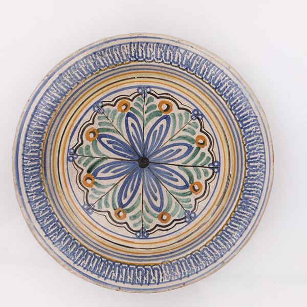 Antico fangotto in ceramica di Caltagirone