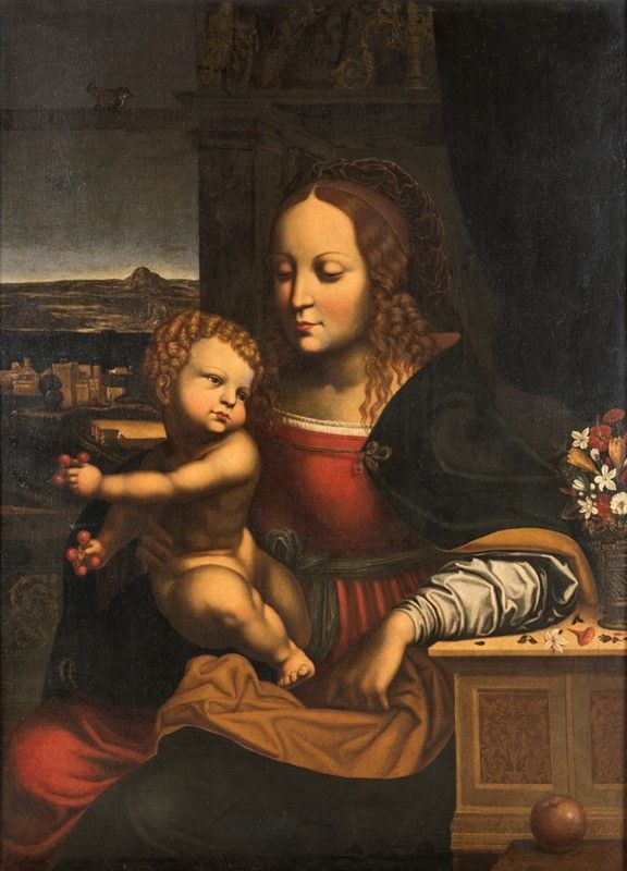 Maestro Lombardo della Fine del XVI - Madonna