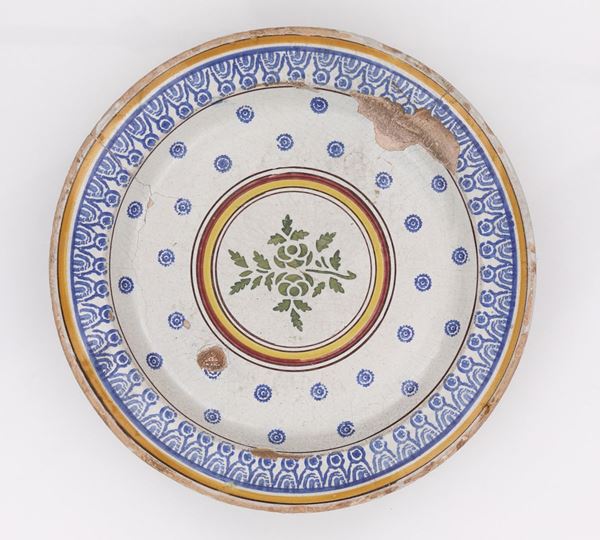 Antico fangotto in ceramica di Caltagirone