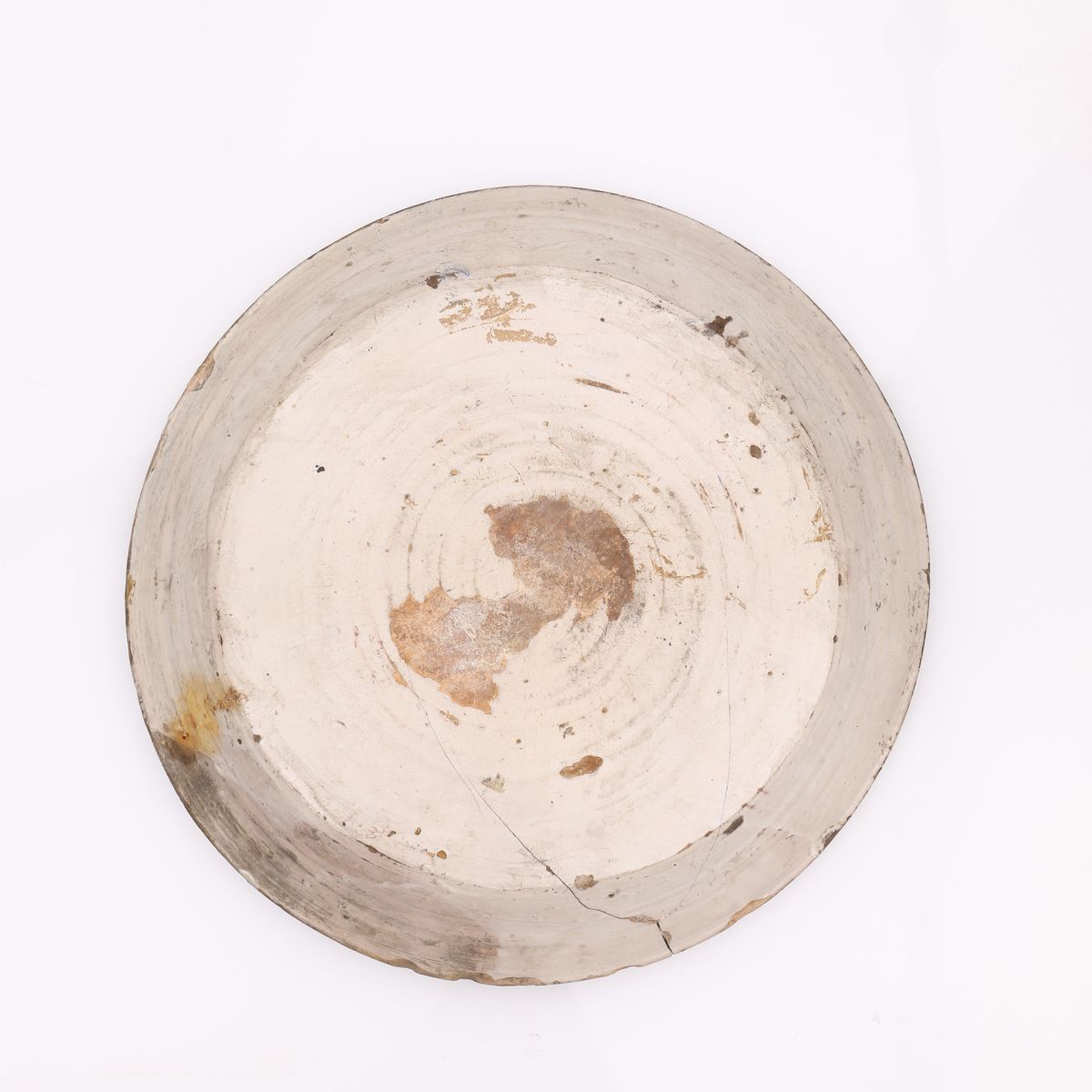 Antica e Grande Ciotola in Ceramica di Caltagirone
