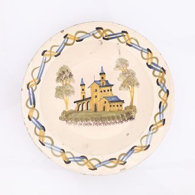 Antica e Grande Ciotola in Ceramica di Caltagirone