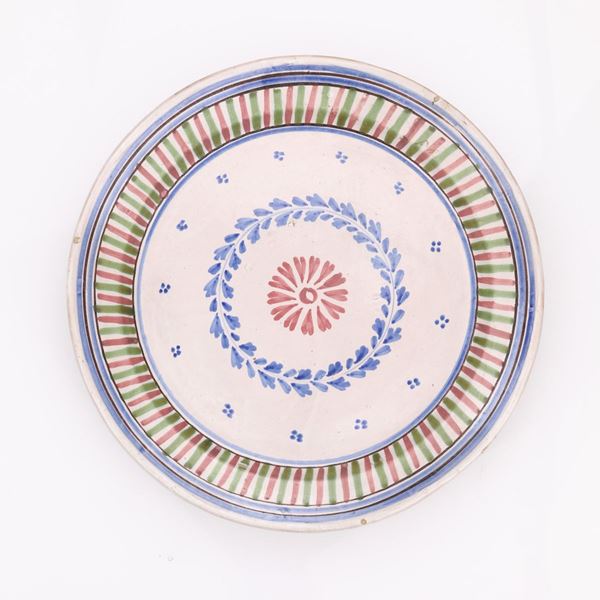Antico fangotto in ceramica di Caltagirone