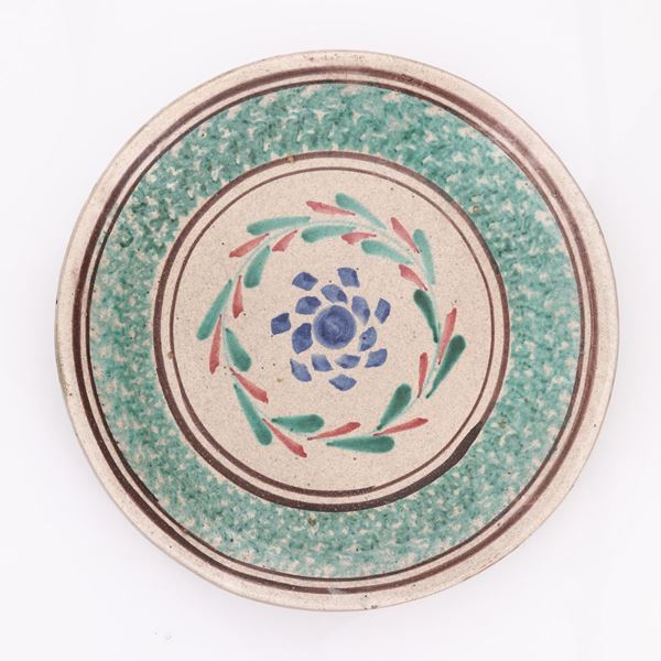 Antico fangotto in ceramica di Caltagirone
