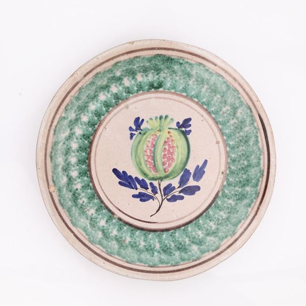 Antico fangotto in ceramica di Caltagirone