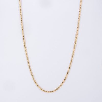 Collana a Maglia a Spiga in Oro Giallo