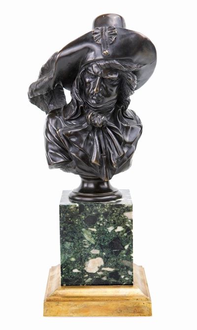 Busto di Napoleone Bonaparte in Bronzo Brunito, Francia, XIX Secolo