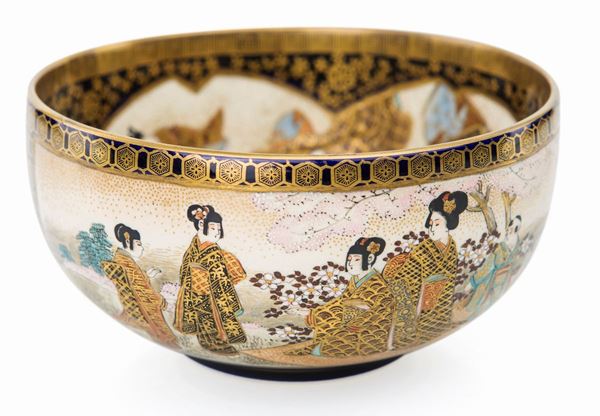 Bowl in ceramica di Satsuma, Giappone  - Asta Arte Orientale - Casa d'Aste Arcadia