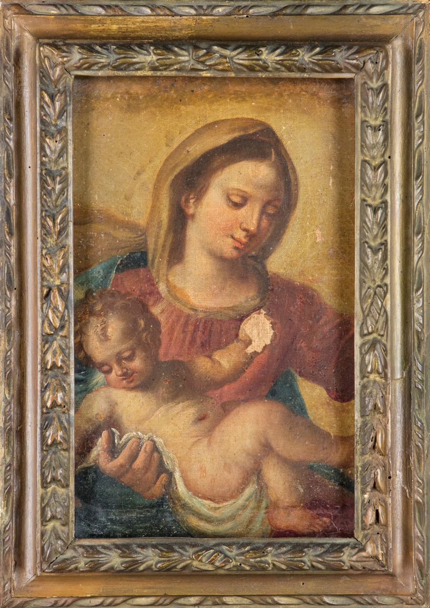 Scuola Emiliana del XVII Secolo - Madonna Col Bambino