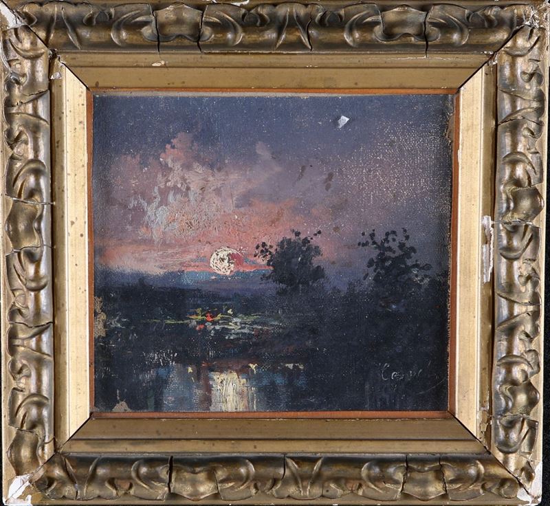 Pittore della Fine del XIX Secolo - Tramonto
